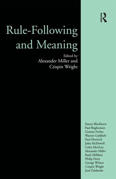 Rule-following and Meaning (eBook, ePUB) Rule-following and Meaning (eBook, ePUB)