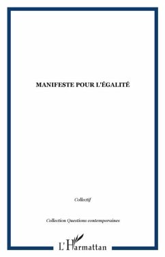 Cover Manifeste pour l'egalite (eBook, PDF)