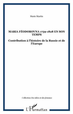 Cover Maria feodorovna en son temps (1759-1828) (eBook, PDF)