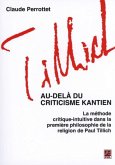 Au-dela du criticisme kantien (eBook, PDF)