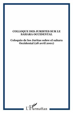 Colloque des juristes sur le sahara occi (eBook, PDF) - Collectif