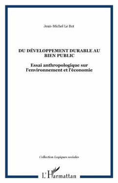 Cover DU DEVELOPPEMENT DURABLE AU BIEN PUBLIC (eBook, PDF)