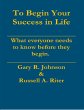 To Begin Your Success In Life (eBook,... - Bild 1