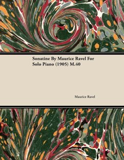 Cover Sonatine by Maurice Ravel for Solo Piano (1905) M.40 (eBook, ePUB)