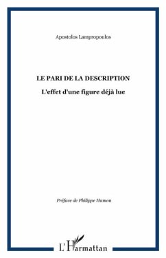 LE PARI DE LA DESCRIPTION (eBook, PDF)