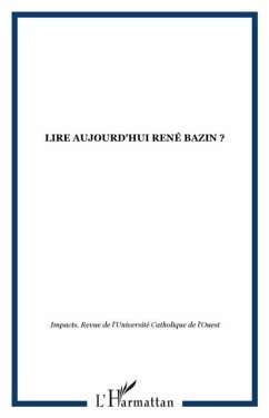 Cover LIRE AUJOURD'HUI RENE BAZIN ? (eBook, PDF)