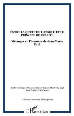 Entre la quete de l'absolu et le principe de realite (eBook, PDF)
