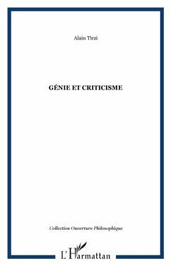 Cover Genie et criticisme (eBook, PDF)