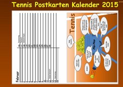Immerwährender TENNIS Postkarten KALENDER (kartonierte Ausgabe) - Taane, Theo Von