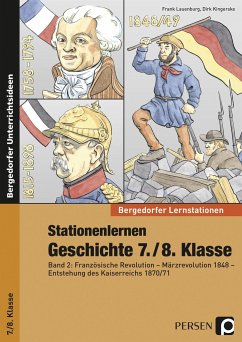 Stationenlernen Geschichte 7./8. Klasse - Band 2 - Lauenburg, Frank;Kingerske, Dirk