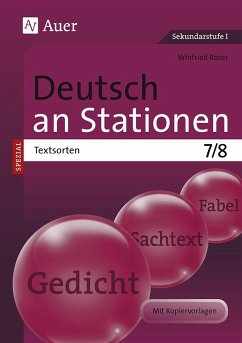 Deutsch an Stationen SPEZIAL Textsorten 7-8 - Röser, Winfried