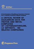 A Critical Review of Equilibrium Data for Proton- and Metal Complexes of 1,10-Phenanthroline, 2,2'-Bipyridyl and Related Compounds (eBook, PDF)