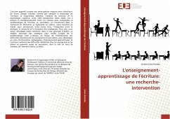 L'enseignement-apprentissage de l'écriture: une recherche-intervention - Lima Portela, Girlene