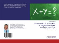 Some methods of solution of trancendental and algebraic equations - Vantsyan, Anushavan