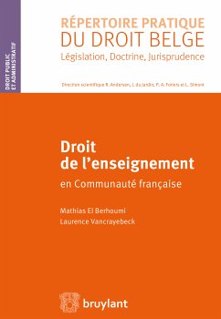 Droit de l'enseignement (eBook, ePUB) - El Berhoumi, Mathias; Vancrayebeck, Laurence