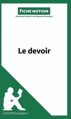 Le devoir (Fiche notion) - Arnaud Sorosina; Lepetitphilosophe