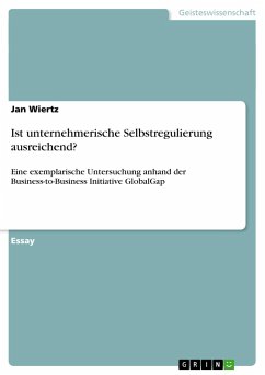 Ist unternehmerische Selbstregulierung ausreichend? - Wiertz, Jan