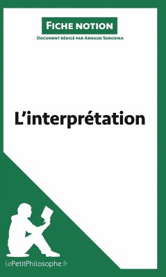 L'interprétation (Fiche notion) - Arnaud Sorosina; Lepetitphilosophe