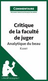 Critique de la faculté de juger de Kant - Analytique du beau (Commentaire)