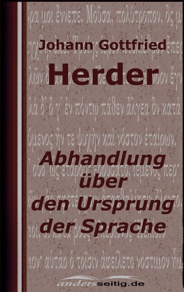 Abhandlung über den Ursprung der Sprache (eBook, ePUB)