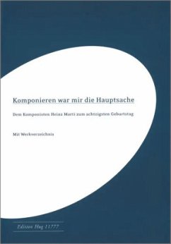 Cover Komponieren war mir die Hauptsache