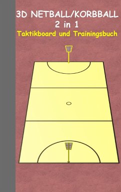 3D Netball/Korbball 2 in 1 Taktikboard und Trainingsbuch