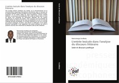 L'entrée lexicale dans l'analyse du discours littéraire - Coulibaly, Nanourougo