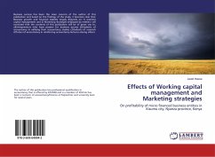 Effects of Working capital management and Marketing strategies