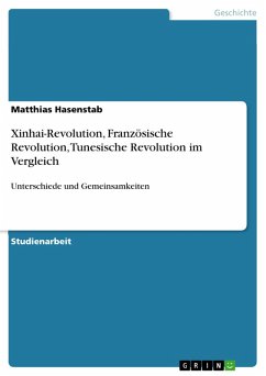 Xinhai-Revolution, Französische Revolution, Tunesische Revolution im Vergleich (eBook, PDF)