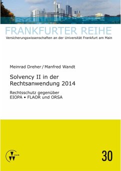 Solvency II in der Rechtsanwendung 2014 (eBook, PDF) - Dreher, Meinrad; Wandt, Manfred