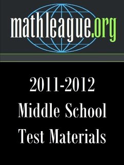 Middle School Test Materials 2011-2012 - Sanders, Tim