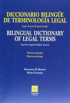 Diccionario bilingüe de terminología legal inglés-español, español-inglés - Ramos Bossini, Francisco; Gleeson, Mary
