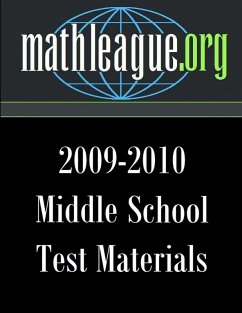 Cover Middle School Test Materials 2009-2010
