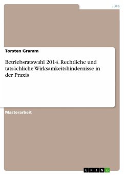 Betriebsratswahl 2014. Rechtliche und tatsächliche Wirksamkeitshindernisse in der Praxis - Gramm, Torsten