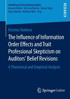 The Influence of Information Order Effects and Trait Professional Skepticism on Auditors¿ Belief Revisions - Yankova, Kristina