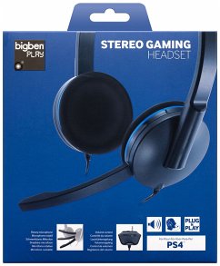 BigBen STEREO GAMING HEADSET für PS4, Kopfhörer mit Mikrofon, kabelgebunden