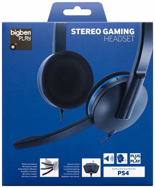 BigBen STEREO GAMING HEADSET für PS4, Kopfhörer mit Mikrofon, kabelgebunden  - Portofrei bei bücher.de kaufen