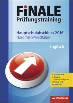 Cover Finale Prüfungstraining 2016 - Hauptschulabschluss Nordrhein-Westfalen, Englisch, m. Audio-CD