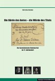 Die Bürde des Amtes - die Würde des Titels