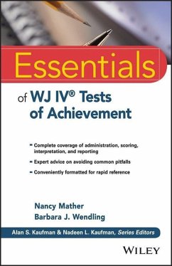 Essentials of WJ IV Tests of Achievement (eBook, PDF) - Mather, Nancy; Wendling, Barbara J.