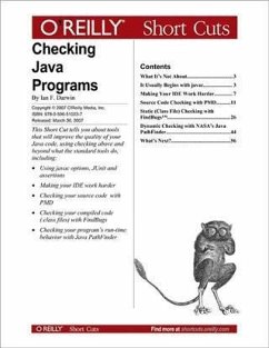 Checking Java Programs (eBook, PDF) - Darwin, Ian F.