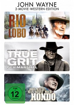 Rio Lobo, True Grit - Der Marshal, Man nennt mich Hondo DVD-Box - John Wayne
