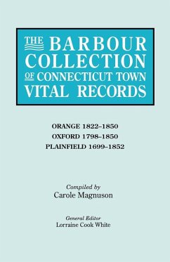 Cover Barbour Collection of Connecticut Town Vital Records. Volume 33
