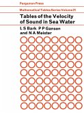 Tables of the Velocity of Sound in Sea Water (eBook, PDF)
