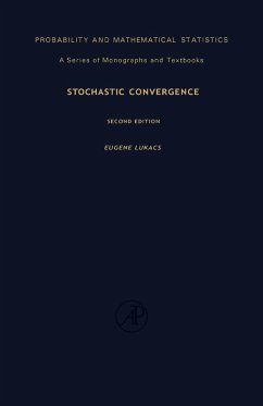 Stochastic Convergence (eBook, PDF) - Lukacs, Eugene