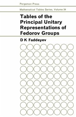 Tables of the Principal Unitary Representations of Fedorov Groups (eBook, PDF) - Faddeyev, D. K.