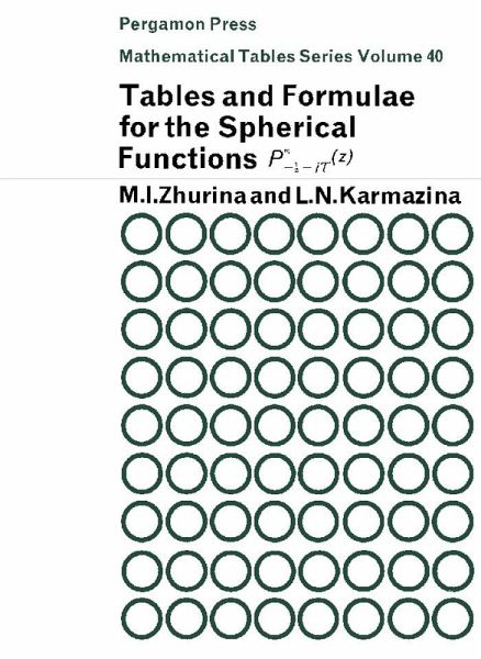 Tables and Formulae for the Spherical Functions Pm - ½ + i t (Z) (eBook, PDF) Tables and Formulae for the Spherical Functions Pm - ½ + i t (Z) (eBook, PDF)
