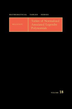 Cover Tables of Normalized Associated Legendre Polynomials (eBook, PDF)