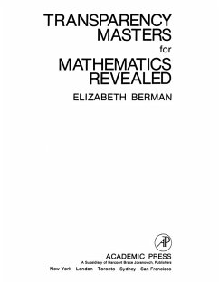 Transparency Masters for Mathematics Revealed (eBook, PDF) - Berman, Elizabeth