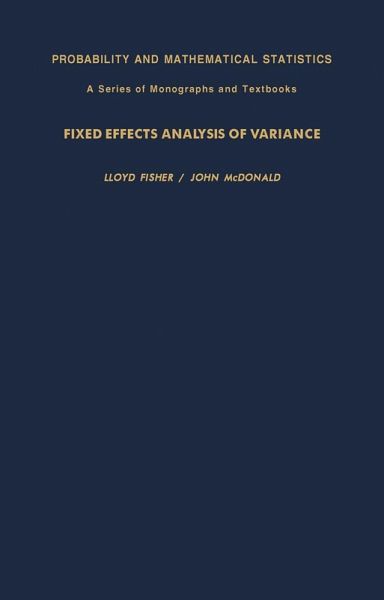 Fixed Effects Analysis of Variance (eBook, PDF)